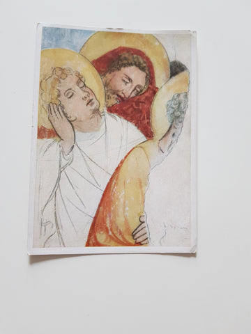 AK Deutsch-Griffen. Pfarrkirche: Christus am Ölberg, Ausschnitt. Aus gotischen Wandgemälden.