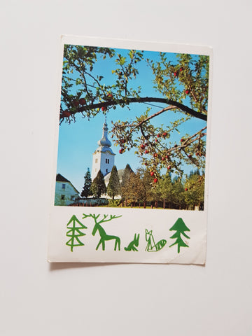 AK St. Margarethen im Lavanttal. Bergdorf Forst an der Saualpe.