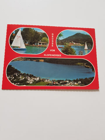 AK Grüsse vom Klopeinersee.