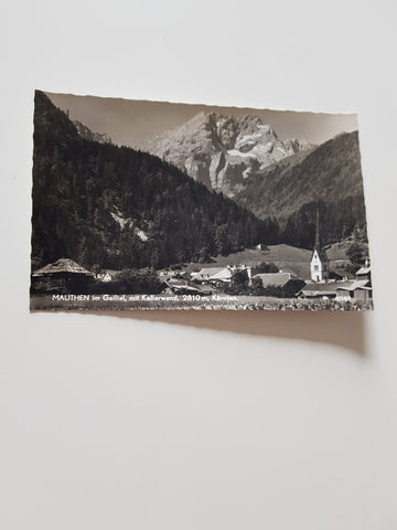 AK Mauthen im Gailtal, mit Kellerwand. (1963)