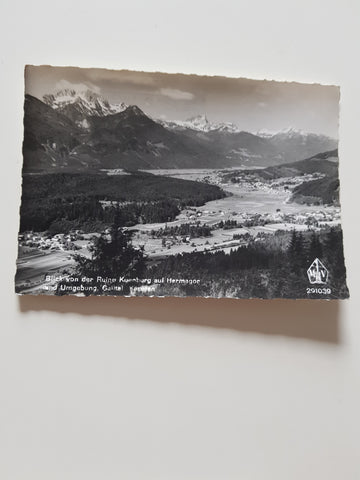 AK Blick von der Ruine Kuenburg auf Hermagor und Umgebung.