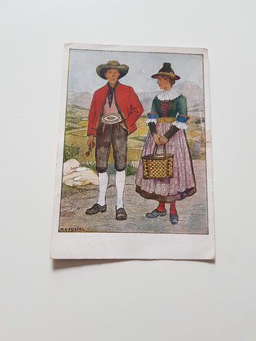 AK Volkstracht aus dem Lesachtal.