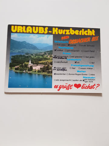 AK Urlaubs-Kurzbericht vom Ossiacher See.