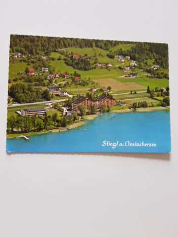 AK Stiegl bei Steindorf am Ossiachersee. Appartementhäuser Hänsel und Gretel.