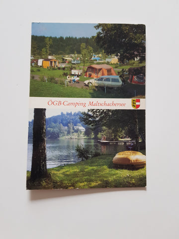 AK ÖGB Camping Maltschachersee. Feldkirchen Briefelsdorf 7.