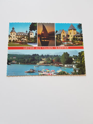 AK Grüsse aus Velden am Wörthersee.