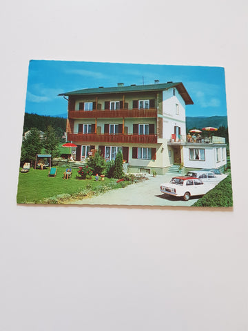 AK Velden am Wörthersee. Gästehaus Pension Edeltrude. Bes.: E. u. A. Wimmer.