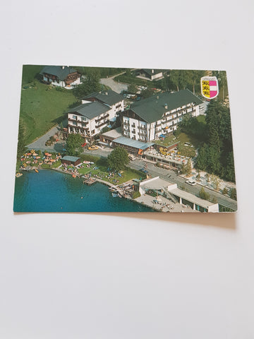 AK Velden/Auen. Seehotel Seerose und Surfcenter. Inh. Fam. Prüggler.