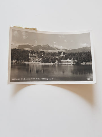 AK Velden am Wörthersee. Schloßhotel. (1938)