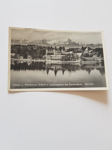 AK Velden am Wörthersee. Schloß (1933-34)
