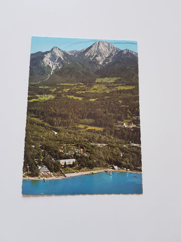 AK Faakersee. Strandbad und Camping Fürst. Strandbad Wochinz.