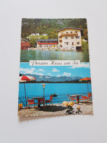 AK Annenheim. Pension Haus am See. Ossiacher See.