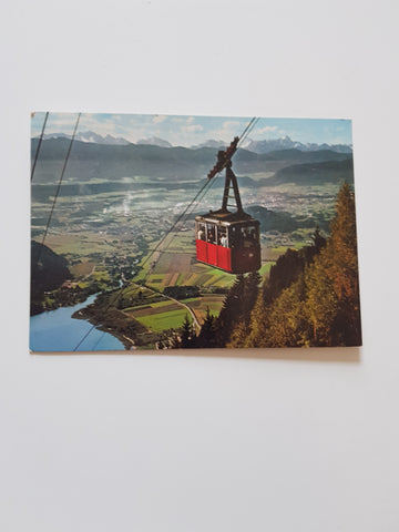 AK Kanzelbahn, mit Blick auf den Ossiachersee.