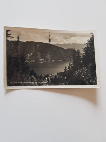 AK Annenheim am Ossiachersee mit Kanzelbahn. (1936)