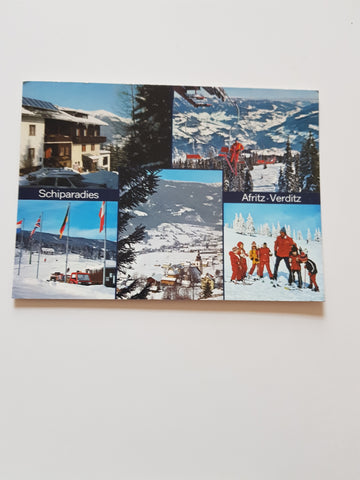 AK Schiparadies Afritz Verditz.