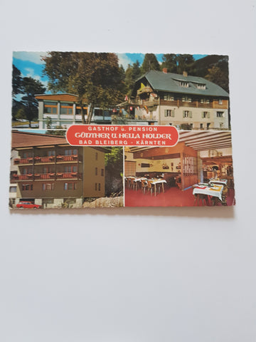 AK Bad Bleiberg. Gasthof u. Pension Günther u. Hella Holder.