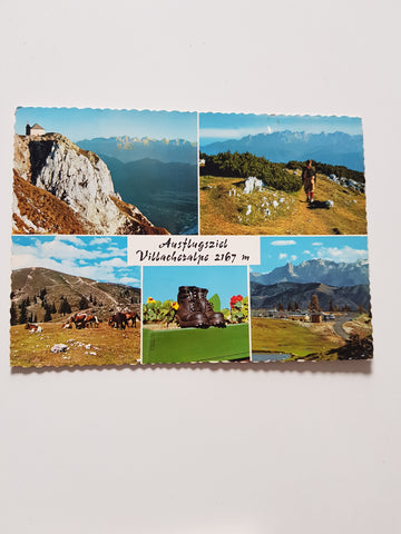 AK Ausflugsziel Villacheralpe.