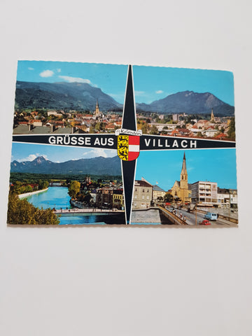 AK Grüsse aus Villach.