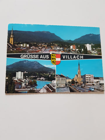 AK Grüsse aus Villach.
