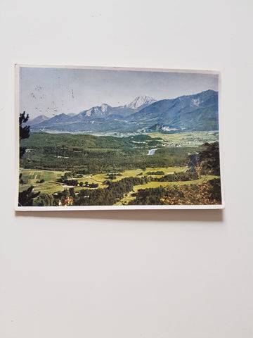 AK Warmbad Villach. Blick gegen Süden.
