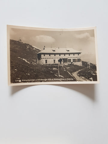 AK Ludwig Walter-Haus auf der Villacheralpe. Wetterstation I. Ordnung. (1936)