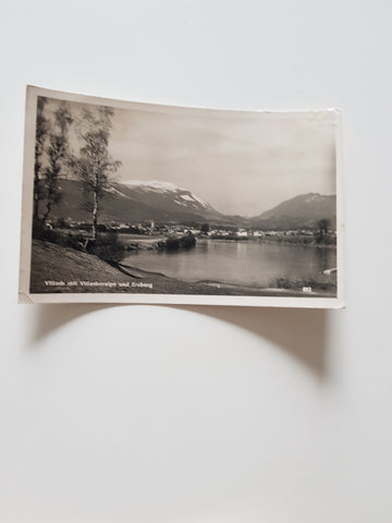 AK Villach mit Villacheralpe und Erzberg. (1940)