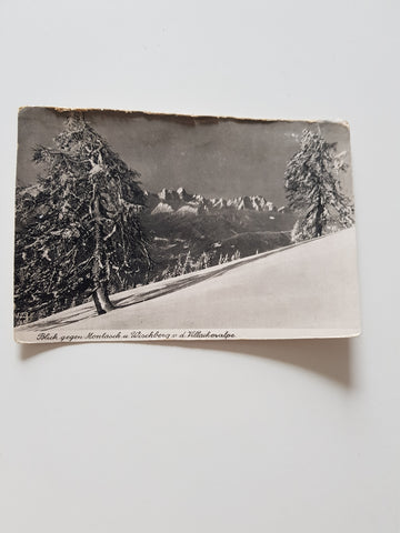 AK Blick gegen Montasch u. Wischberg v.d. Villacheralpe. (1941)