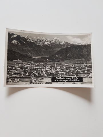 AK Villach gegen Süden (1932)