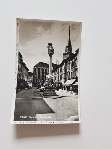 AK Villach. Hauptplatz. (1936-37)