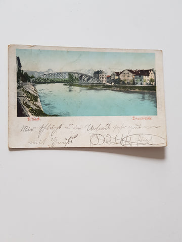 AK Villach. Draubrücke.