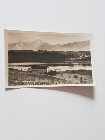 AK Villach, Magdalenensee mit Mittagskogel.