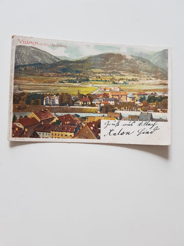 AK Villach mit dem Oswaldiberg.