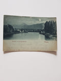 AK Villach. Aussicht von der Draubrücke. Mondscheinkarte.