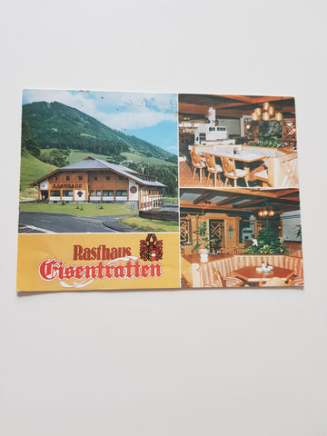 Folder Rasthaus Eisentratten. Herzog Emil. Gmünd.