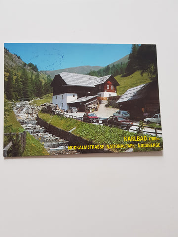 AK Karlbad. Gasthaus und Heilbad. Nockalmstraße. Georg Aschbacher.