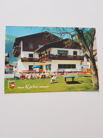 AK Döllach 73. Frühstückspension. Haus Kahn.