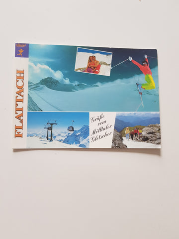 AK Flattach. Grüße vom Mölltalergletscher.
