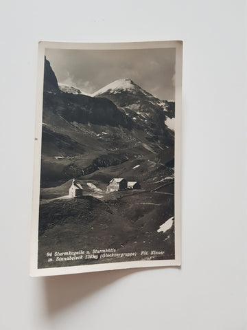 AK Sturmkapelle u. Sturmhütte m. Sinnabeleck. (Glocknergruppe)