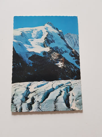 AK Großglockner. Pasterzengletscher mit Gletscherspalten.