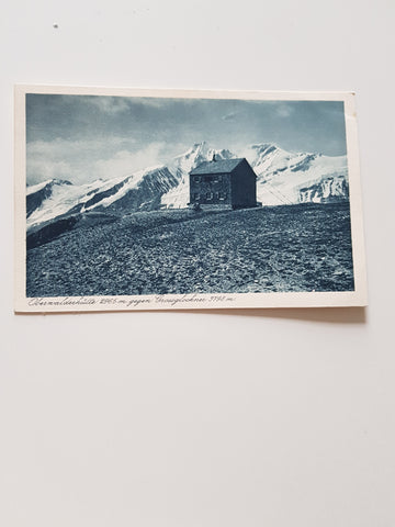 AK Oberwalderhütte gegen Grossglockner.