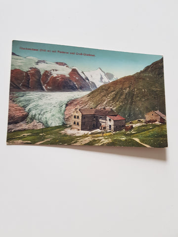AK Glocknerhaus mit Pasterze und Großglockner.