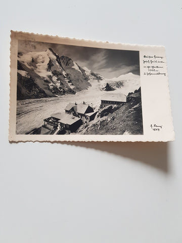 AK Kaiser Franz Josef Haus m. Großglockner u. Johannisberg.