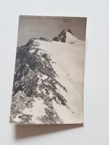 AK Grossglockner mit Erzherzog Johannhütte.