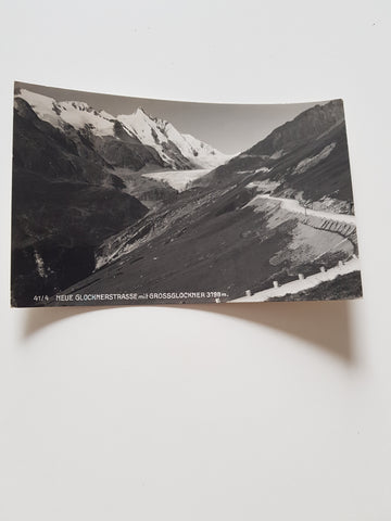 AK Neue Glocknerstrasse mit Grossglockner.