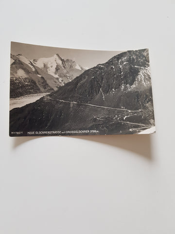 AK Neue Glocknerstrasse mit Großglockner.