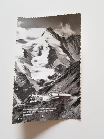 AK Grossglockner Hochalpenstrasse mit Grossglockner. Südrampe.