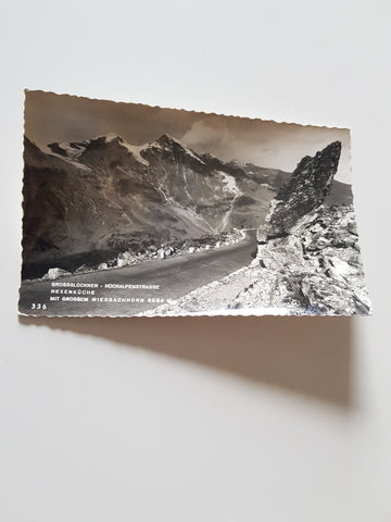 AK Grossglockner Hochalpenstrasse Hexenküche mit grossem Wiesbachhorn.