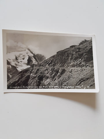 AK Grossglockner-Hochalpenstrasse mit Franz Josef Höhe u. Grossglockner.