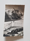 AK Parkplatz Freiwandeck mit Großglockner u. Pasterze.