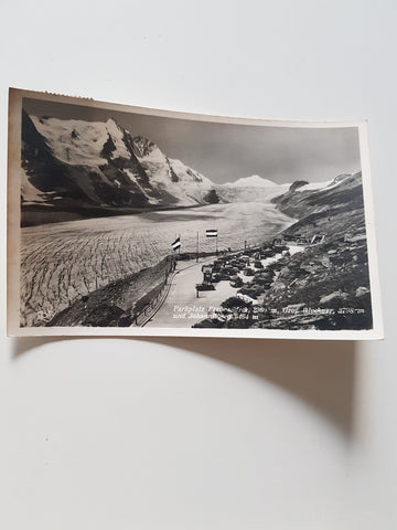 AK Parkplatz Freiwandeck, Großglockner und Johannisberg.